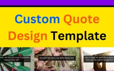 Custom Quote Design Template Service