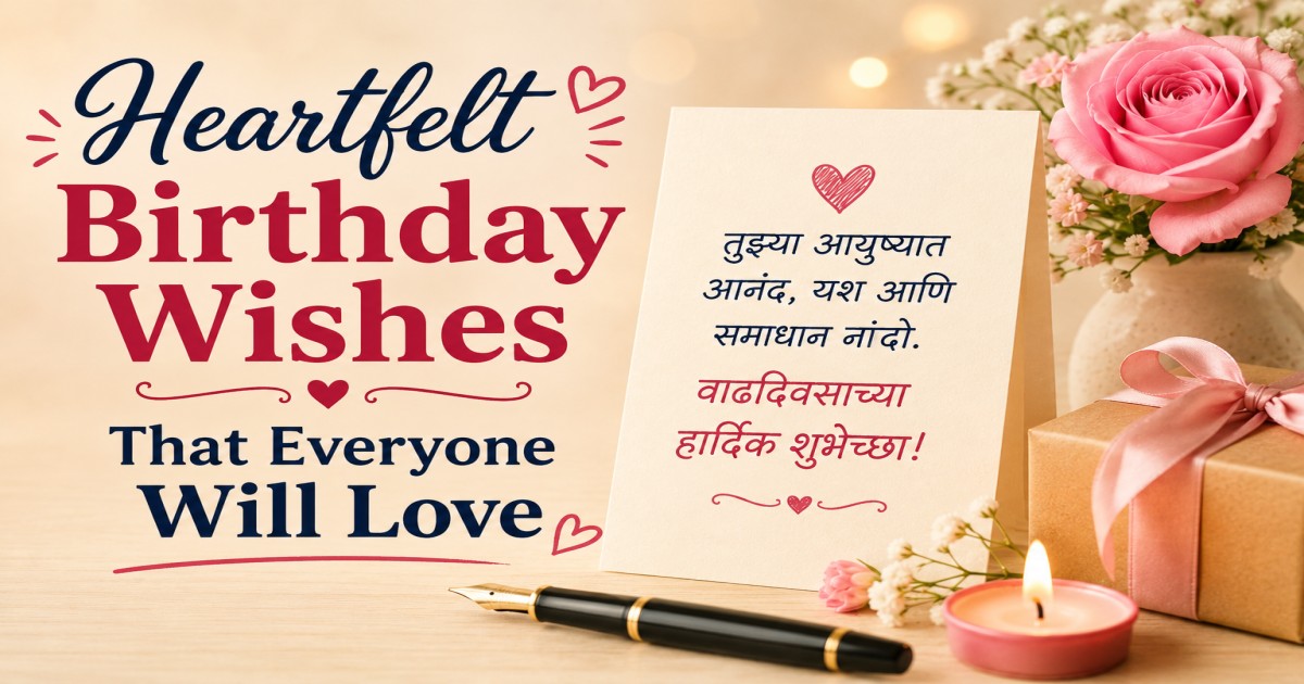 Heartfelt Birthday Wishes in Marathi
